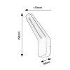 134301 6 antracitove fasadni led svitidlo ognon 8w ip54