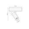 134736 10 cerny listovy led reflektor litrack spot 1f 10w