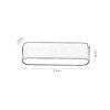 134742 10 cerne listove led svitidlo 115mm litrack line 1f 6w