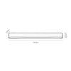 134757 10 cerne listove led svitidlo 330mm litrack line 1f 16w