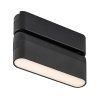 134760 3 cerne listove led svitidlo 115mm litrack line 1f 6w polohovatelne