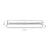 134766 10 cerne listove led svitidlo 330mm litrack line 1f 16w polohovatelne