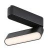 134784 3 smart tuya cerne listove led svitidlo 115mm litrack line 1f 4w cct polohovatelne