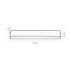 134778 13 smart tuya cerne listove led svitidlo 220mm litrack line 1f 7w cct