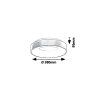 135048 3 zlate stropni led svitidlo carmella kulate 380mm 30w