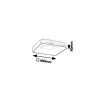 135054 3 zlate stropni led svitidlo carmella hranate 400x400mm 30w