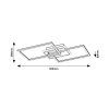 135075 6 cerne stropni led svitidlo athelstan 500mm 40w