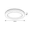 135159 11 bile stropni led svitidlo cooperius 480mm 47w cct s do