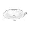 135225 3 bile stropni led svitidlo galeti2 400mm 24w