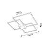 135612 3 cerne stropni led svitidlo thabita 660x660mm 38w stmivatelne
