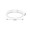135636 4 zlate stropni led svitidlo tesia 400mm 36w