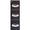 135645 3 bile stropni led svitidlo veller 430mm 36w cct