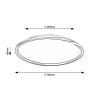 135681 5 cerne stropni led svitidlo mathiola 560mm 40w