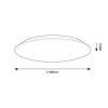135678 6 bile stropni led svitidlo rorik 480mm 45w