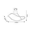 135651 4 cerne stropni led svitidlo mirossi 630mm 38w