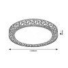 135669 8 cerne stropni led svitidlo nilin 490mm 48w cct s do