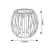 136398 5 cerna led solarni zahradni lampa savoca 1w
