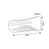 136338 5 cerne fasadni led svitidlo kobarid 20w ip54