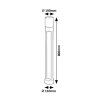 136365 2 cerny zahradni led sloupek leitha 12w ip44 80cm