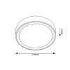 136452 13 hnede stropni led svitidlo mokka 410mm 24w rgb cct s do