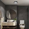 136509 4 cerne stropni led svitidlo samira kulate 250mm 18w ip44