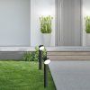 136368 7 cerny zahradni led sloupek wengen 12w ip54 70cm