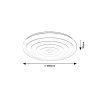 135372 9 bile stropni led svitidlo katina 380mm 24w