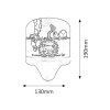 134688 5 detske nastenne svitidlo leon s led zarovkou e14 7w