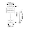 138069 5 cerna led stolni lampicka xelira 13w stmivatelna