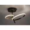 135429 2 cerne stropni led svitidlo emilion 390mm 24w