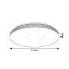 135765 3 bile stropni led svitidlo oscar2 star kulate 340mm 18w
