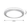 135459 11 hnede stropni led svitidlo matea 500mm 40w cct s do