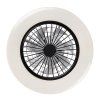 139041 7 cerne stropni led svitidlo s ventilatorem dalfon2 485mm 48w cct s do