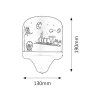 134682 5 detske nastenne svitidlo shepherd s led zarovkou e14 7w