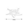136692 5 bile stropni led svitidlo tulio 550mm 60w