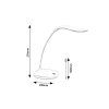 138705 5 bila led stolni lampicka bedi 2w