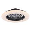 139038 2 cerne stropni led svitidlo s ventilatorem dalfon2 485mm 48w cct s do
