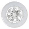139047 7 bile stropni led svitidlo s ventilatorem dalfon2 485mm 48w cct s do