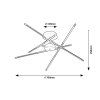 135423 9 cerne stropni led svitidlo henli 760mm 30w
