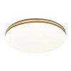 135747 1 bile stropni led svitidlo oscar2 s dekorem dreva kulate 340mm 18w
