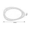 135789 2 stropni led svitidlo tamino s dekorem dreva 450mm 24w