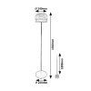 138072 5 cerna stojaci led lampa xelira 20w stmivatelna