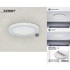 138789 4 bile prisazene vestavne led svitidlo sonnet 330mm 30w
