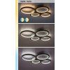 139032 6 cerne stropni led svitidlo aranis 590mm 40w cct s do