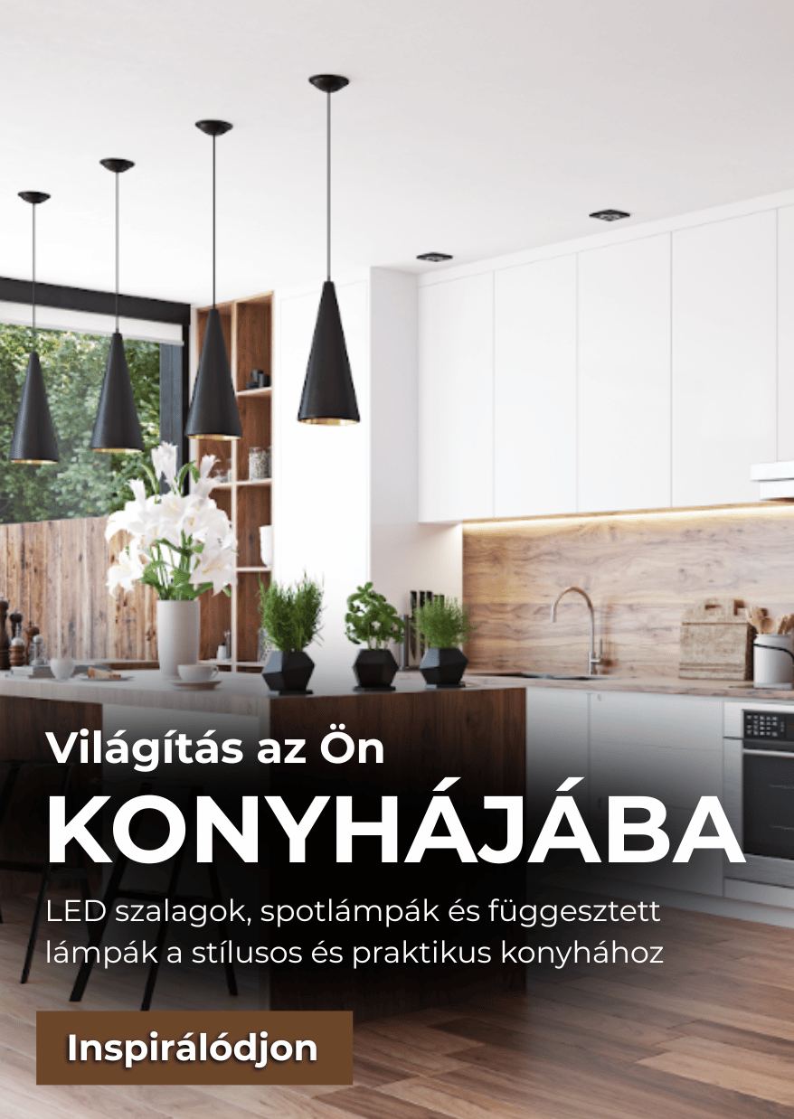 Világítást a konyhába