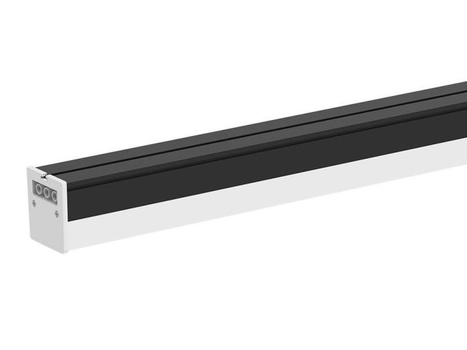 Fekete LED lineáris lámpatest, 40W