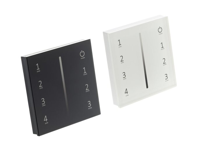 DimLED vezeték nélküli, falra szerelhető vezérlő, 0/1-10V, 4-csatornás