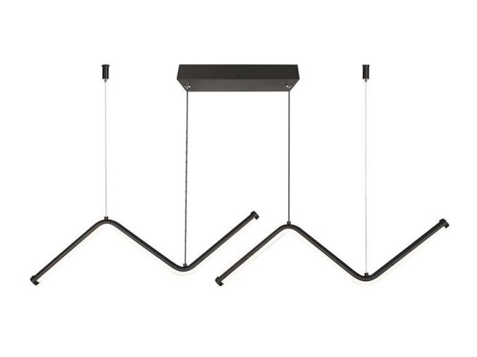 Fekete függő LED dizájnlámpa 100cm 12W