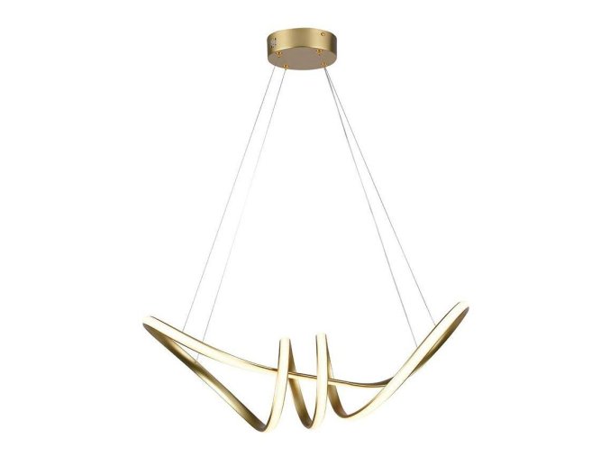 130773 zlate zavesne led svitidlo designove 72cm 24w