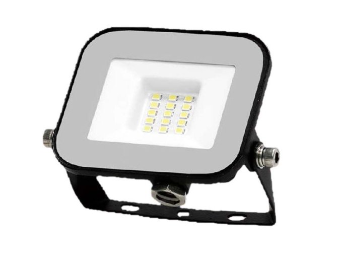 Fekete LED-reflektor, 10W, Premium